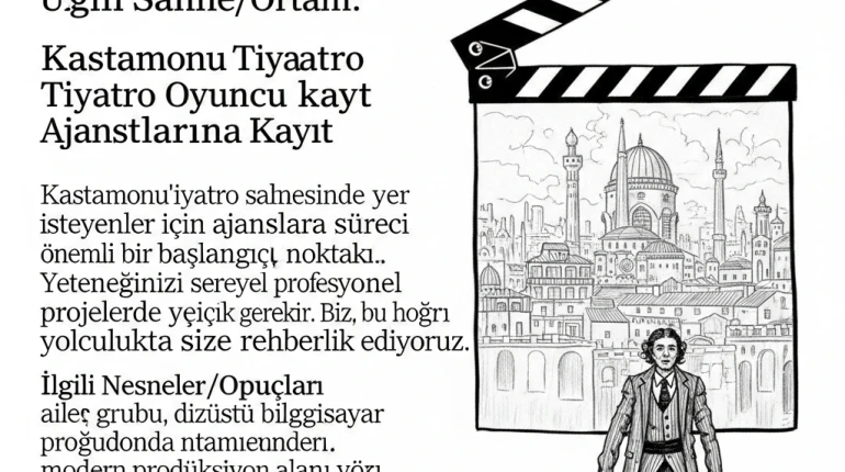 Kastamonu Tiyatro Oyuncu Ajanslarına Kayıt